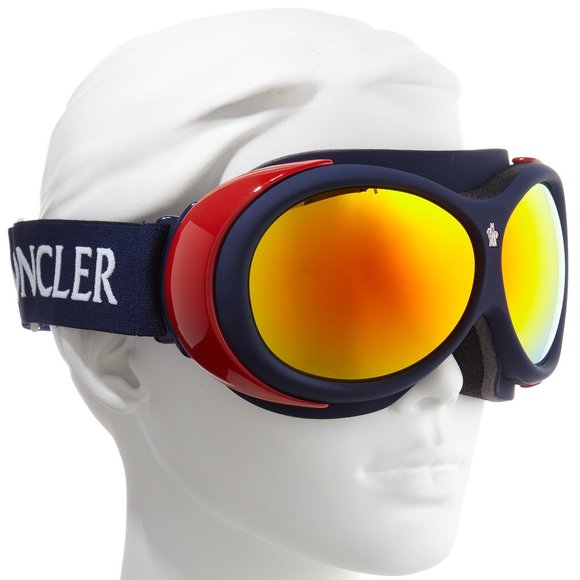NWT Moncler 89mm Mirrored Snow Goggles - Picture 1 of 9